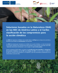 Factsheet: Soluciones basadas en la Naturaleza (SbN) en las NDC de América Latina y el Caribe: clasificación de los compromisos para la acción climática